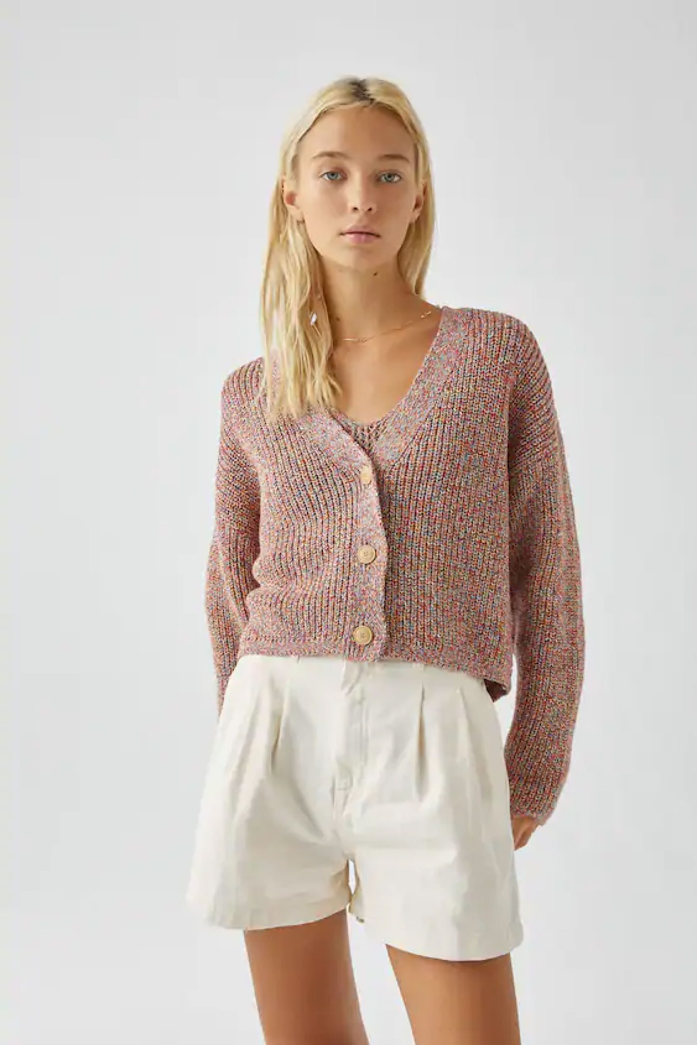 Knit cropped cardigan