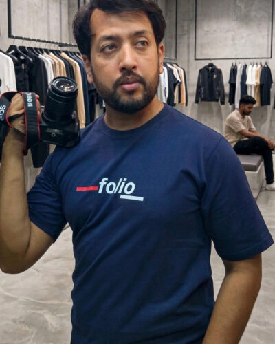 Folio Fashion Premium Navy Blue T-Shirt – 190 GSM Cotton